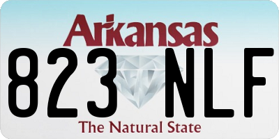 AR license plate 823NLF
