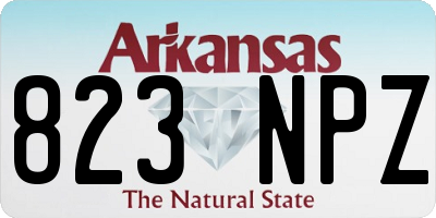 AR license plate 823NPZ