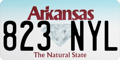 AR license plate 823NYL