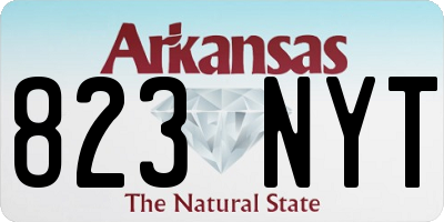 AR license plate 823NYT