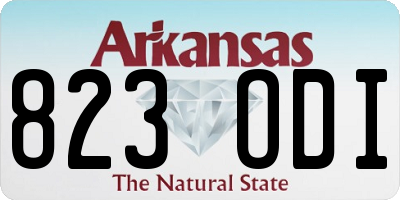 AR license plate 823ODI