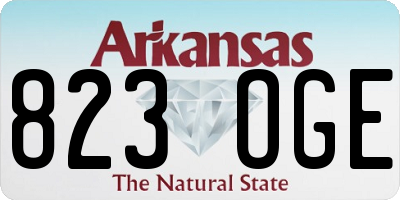 AR license plate 823OGE