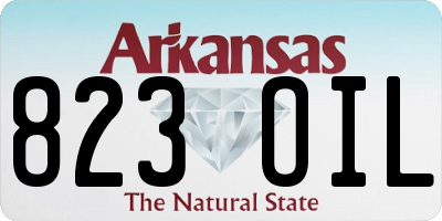 AR license plate 823OIL