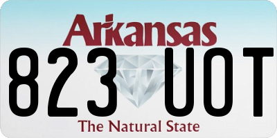 AR license plate 823UOT