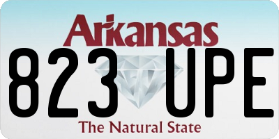 AR license plate 823UPE