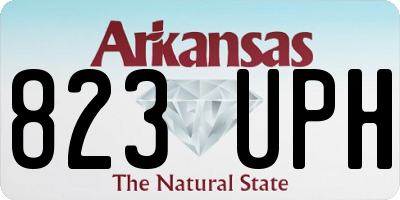 AR license plate 823UPH