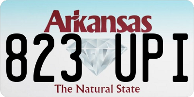 AR license plate 823UPI