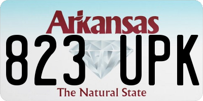 AR license plate 823UPK