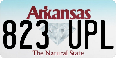 AR license plate 823UPL
