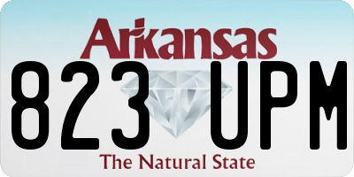 AR license plate 823UPM