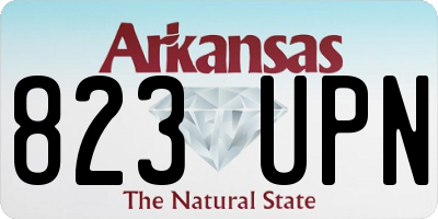 AR license plate 823UPN