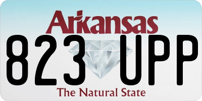 AR license plate 823UPP
