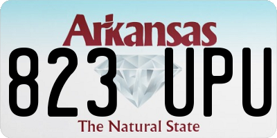 AR license plate 823UPU