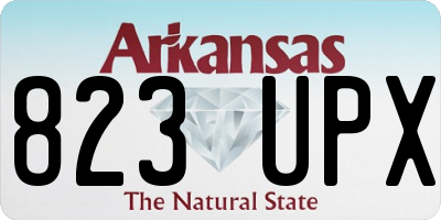 AR license plate 823UPX