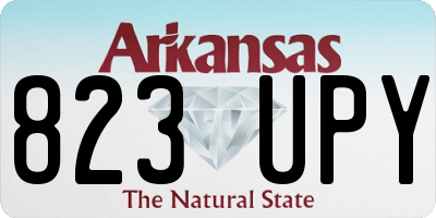AR license plate 823UPY