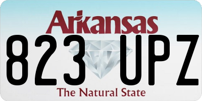 AR license plate 823UPZ