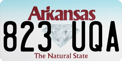 AR license plate 823UQA
