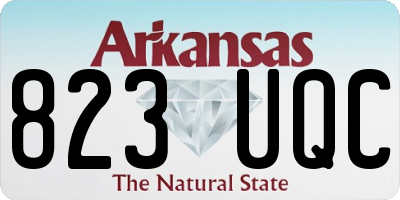 AR license plate 823UQC