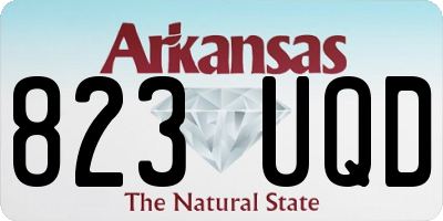 AR license plate 823UQD