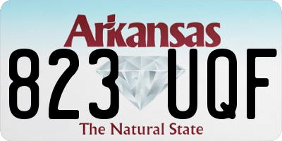 AR license plate 823UQF