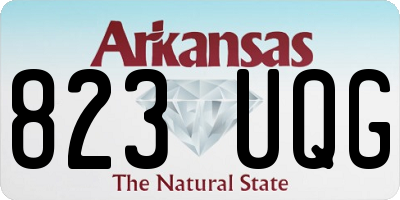 AR license plate 823UQG