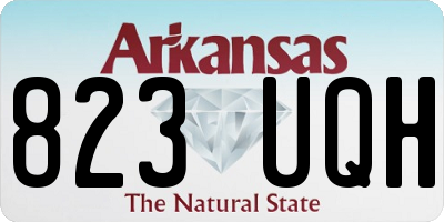 AR license plate 823UQH