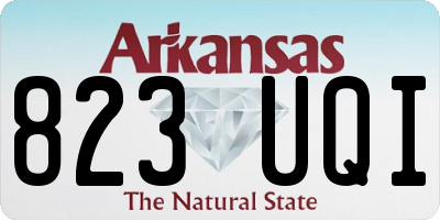 AR license plate 823UQI