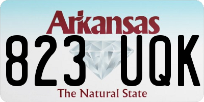 AR license plate 823UQK