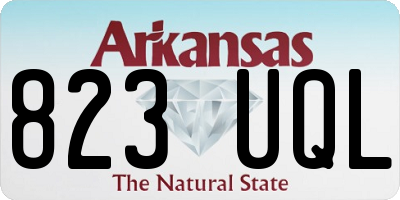 AR license plate 823UQL