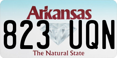 AR license plate 823UQN