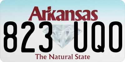 AR license plate 823UQO
