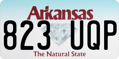 AR license plate 823UQP