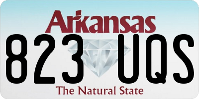 AR license plate 823UQS