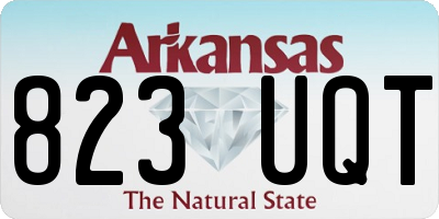 AR license plate 823UQT