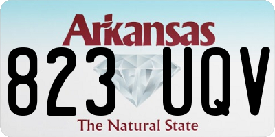 AR license plate 823UQV
