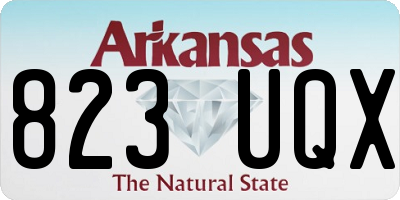 AR license plate 823UQX