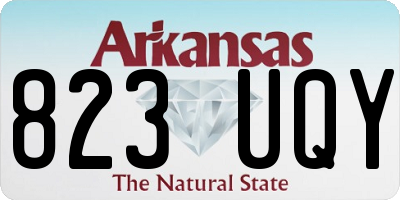 AR license plate 823UQY
