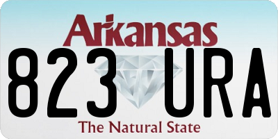 AR license plate 823URA