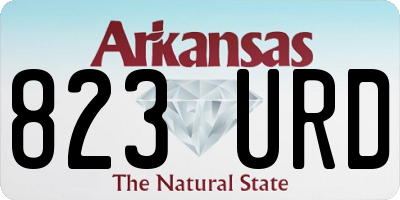 AR license plate 823URD