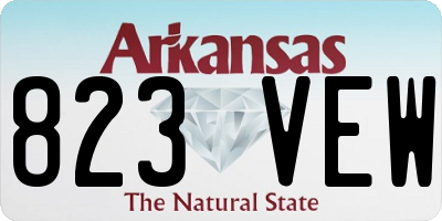 AR license plate 823VEW