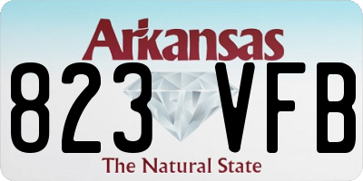 AR license plate 823VFB