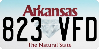 AR license plate 823VFD