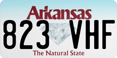 AR license plate 823VHF