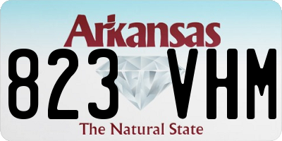 AR license plate 823VHM