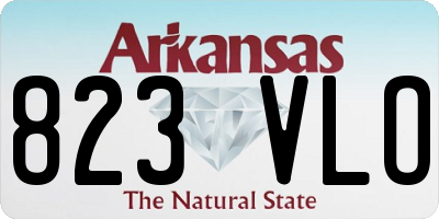 AR license plate 823VLO