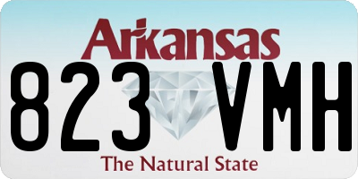 AR license plate 823VMH