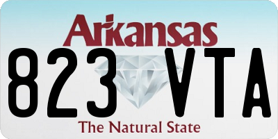 AR license plate 823VTA