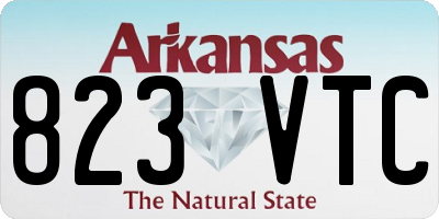AR license plate 823VTC