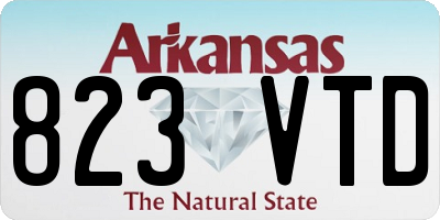 AR license plate 823VTD