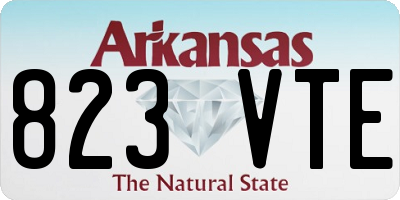 AR license plate 823VTE